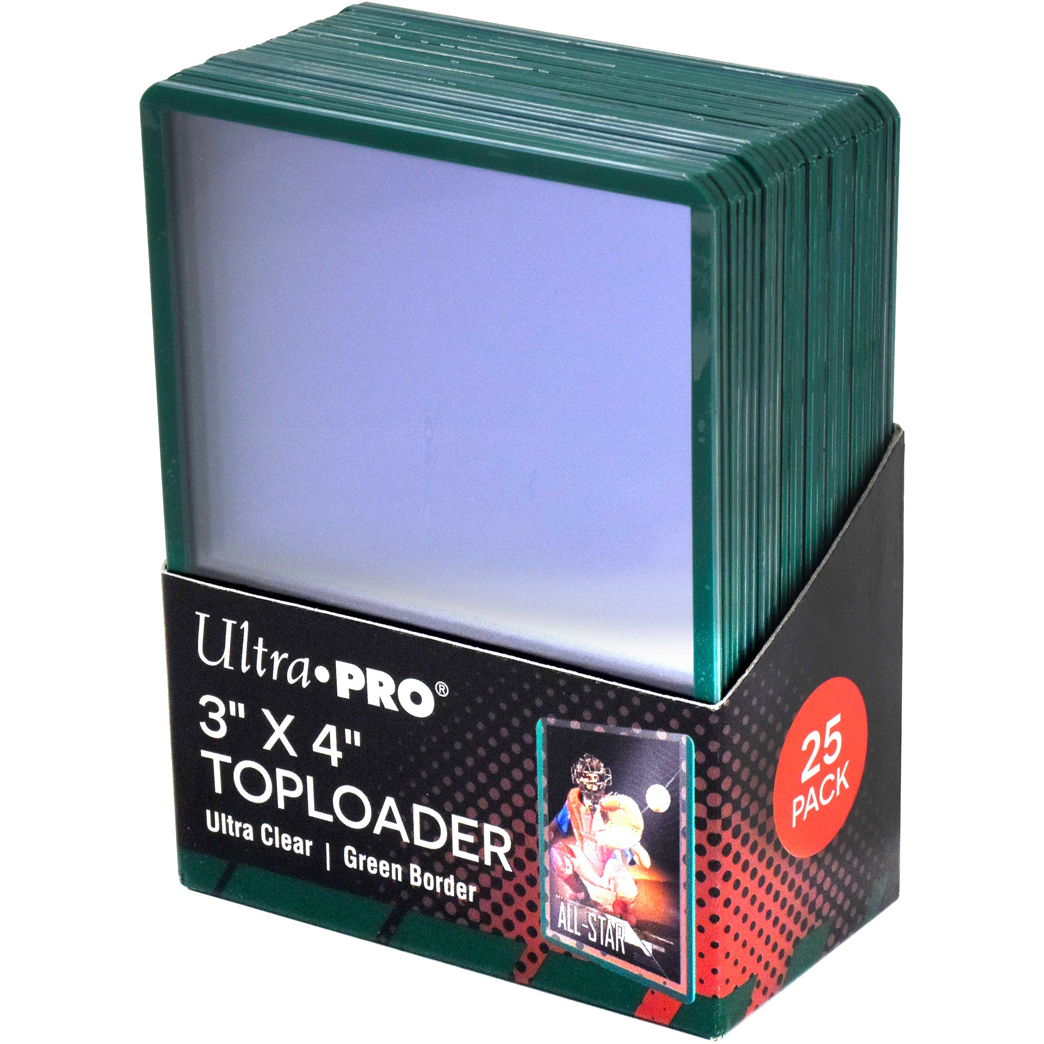 Ultra Pro 3" x 4" SUPER THICK 130PT Toploader & Sleeves - 10 pezzi Ultra Pro 3" x 4" SUPER THICK 130PT Toploader & Sleeves - 10 pezzi